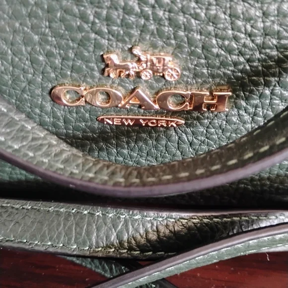 Coach Green Leather Satchel - Picture 8 of 9